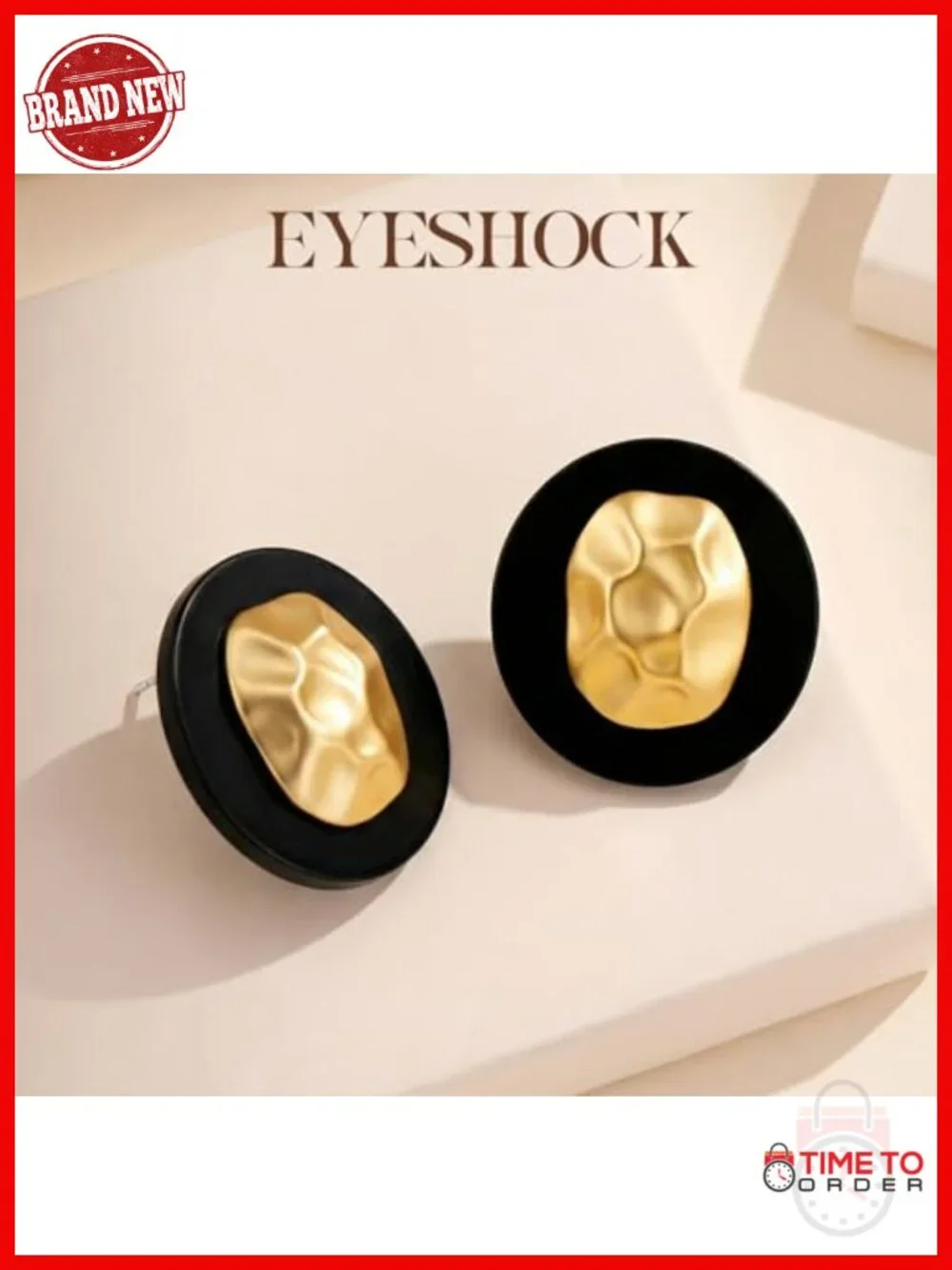 Hypoallergenic White Gold Plated Stud Earrings with 925 Silver Posts